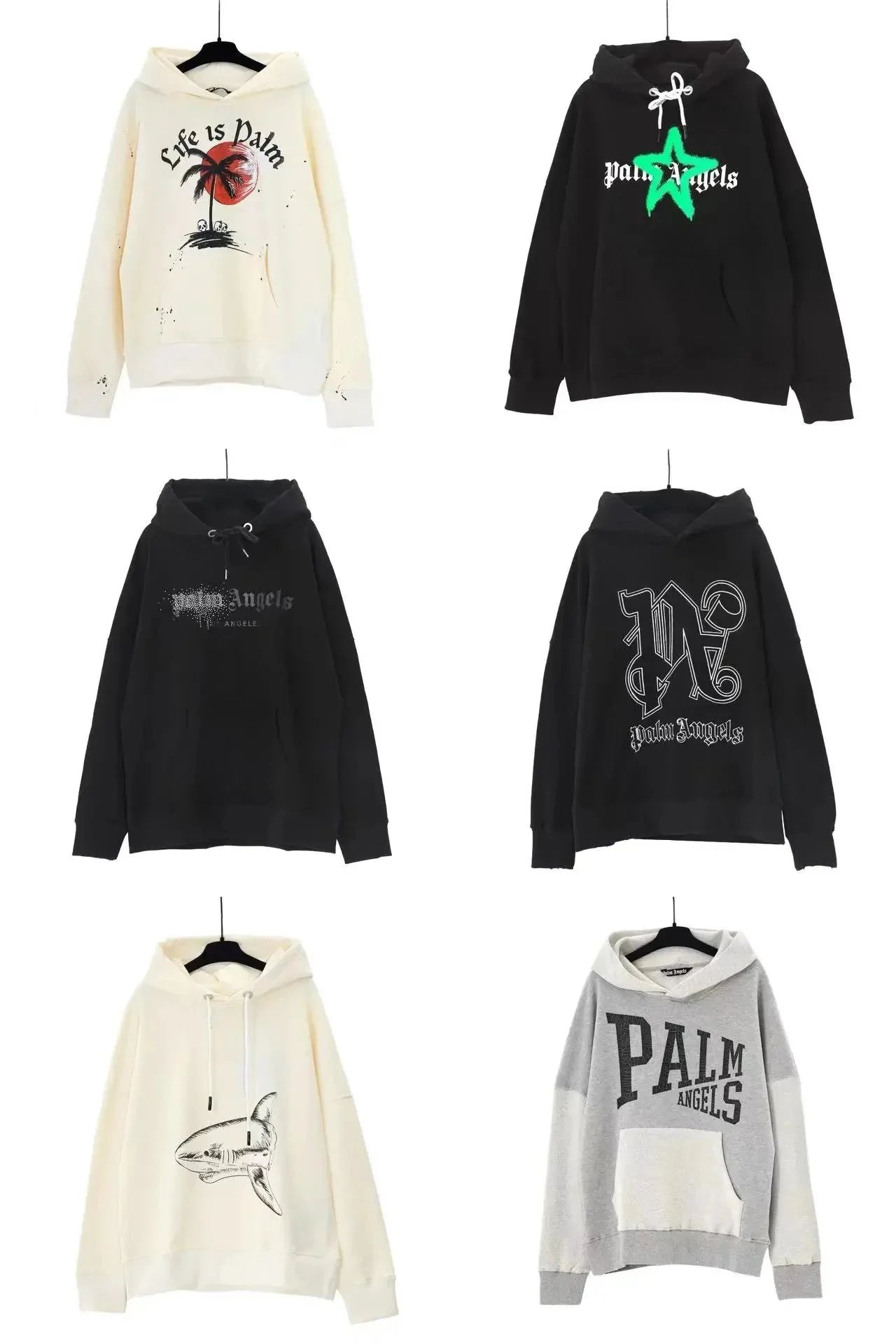 Palm Angels Hoodies Sweatshirts Men Women Streetwear Fashion