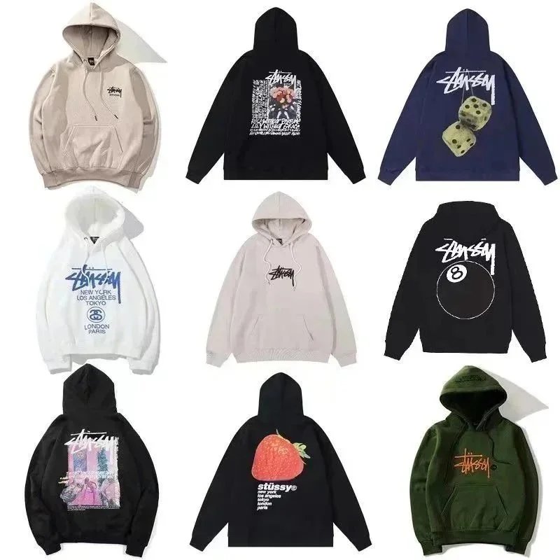 Stussy Hoodies Sweatshirts Men Women Streetwear Fashion