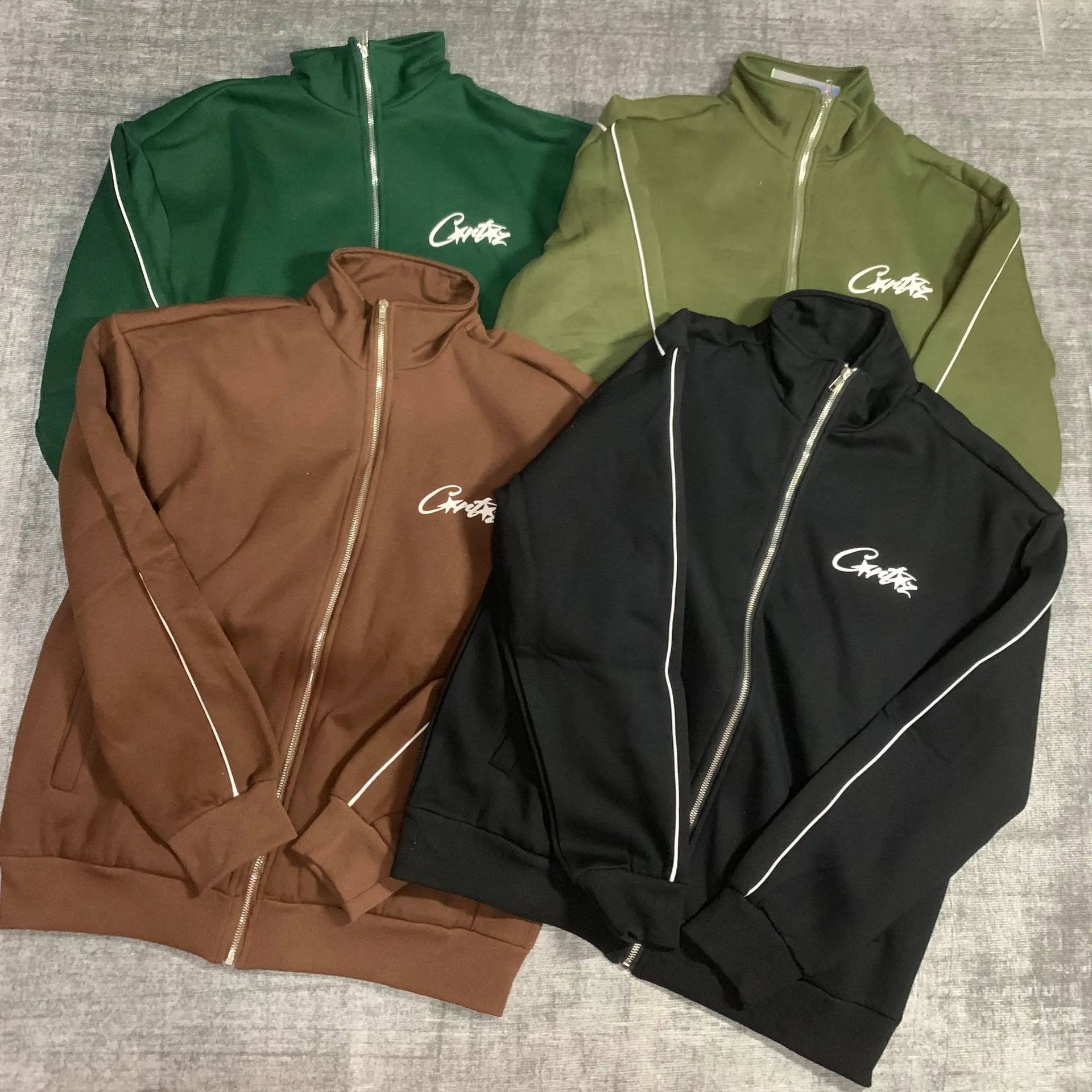 Cartel Zip-Up Track Jacket in Multiple Colors
