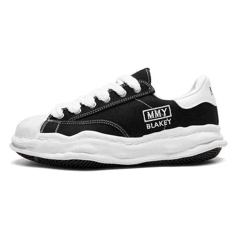 MMY BLAKEY Black and White Chunky Sneakers for Women Men