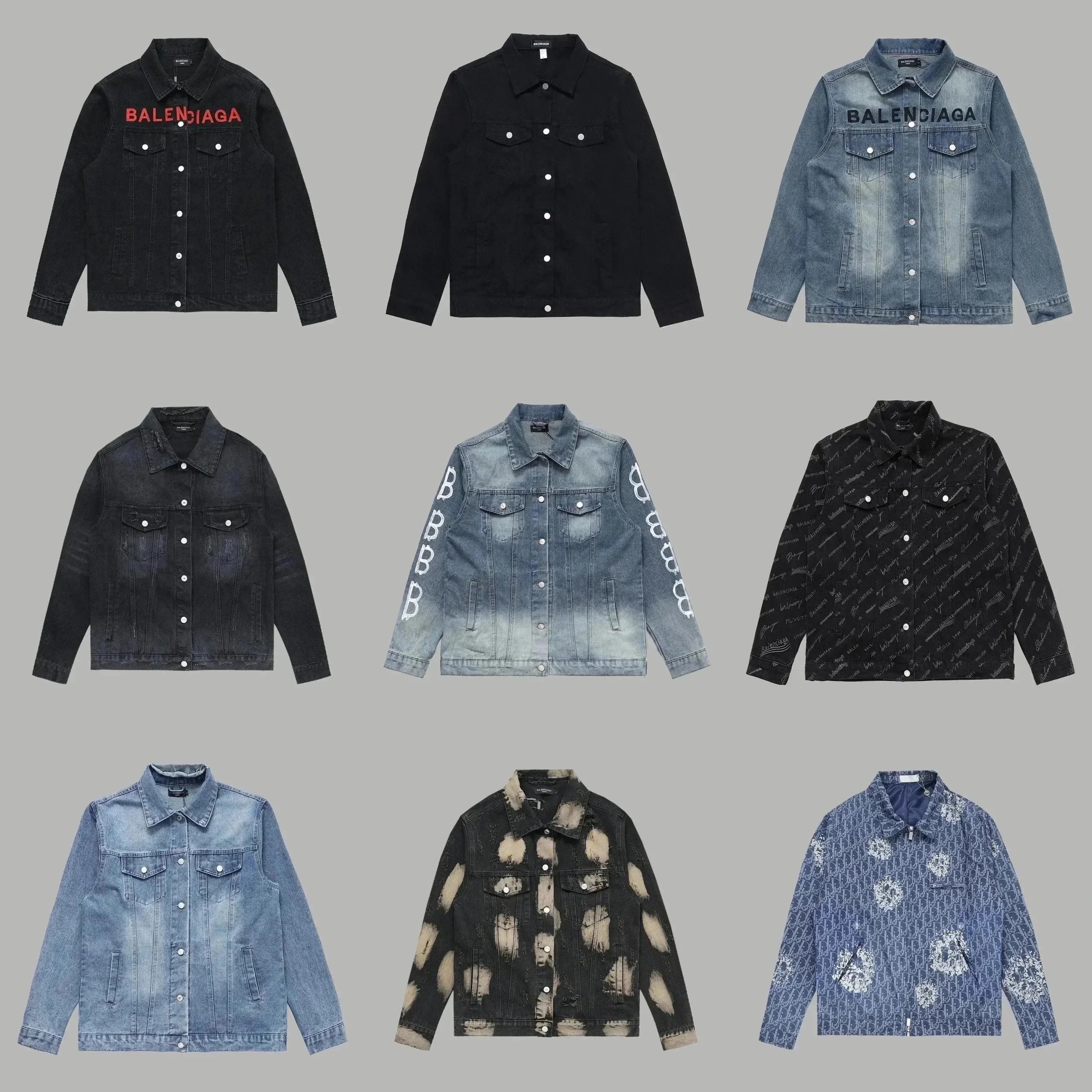 Balenciaga Denim Jacket Collection for Men