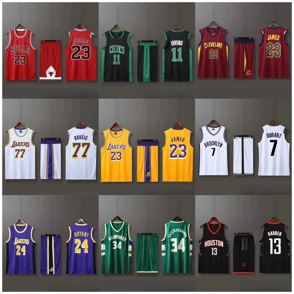 NBA Basketball Jerseys and Shorts for Men Women