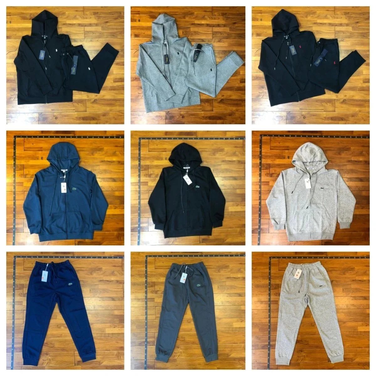 Lacoste Hoodie and Sweatpants Set Men's Casual Tracksuit