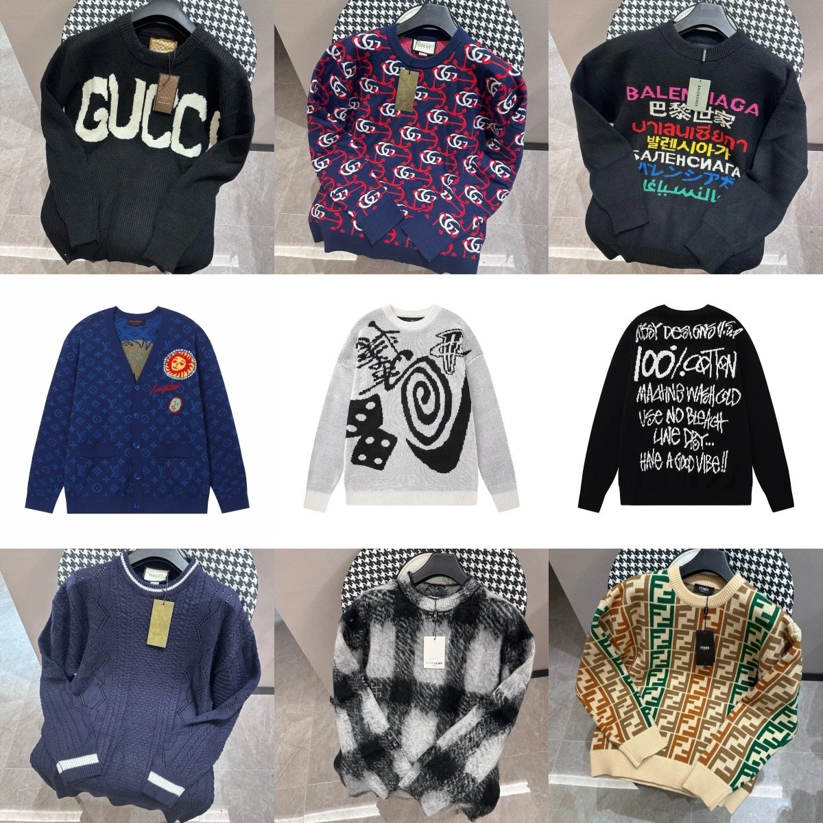 Gucci Knit Sweaters for Men and Women Fashion Brand