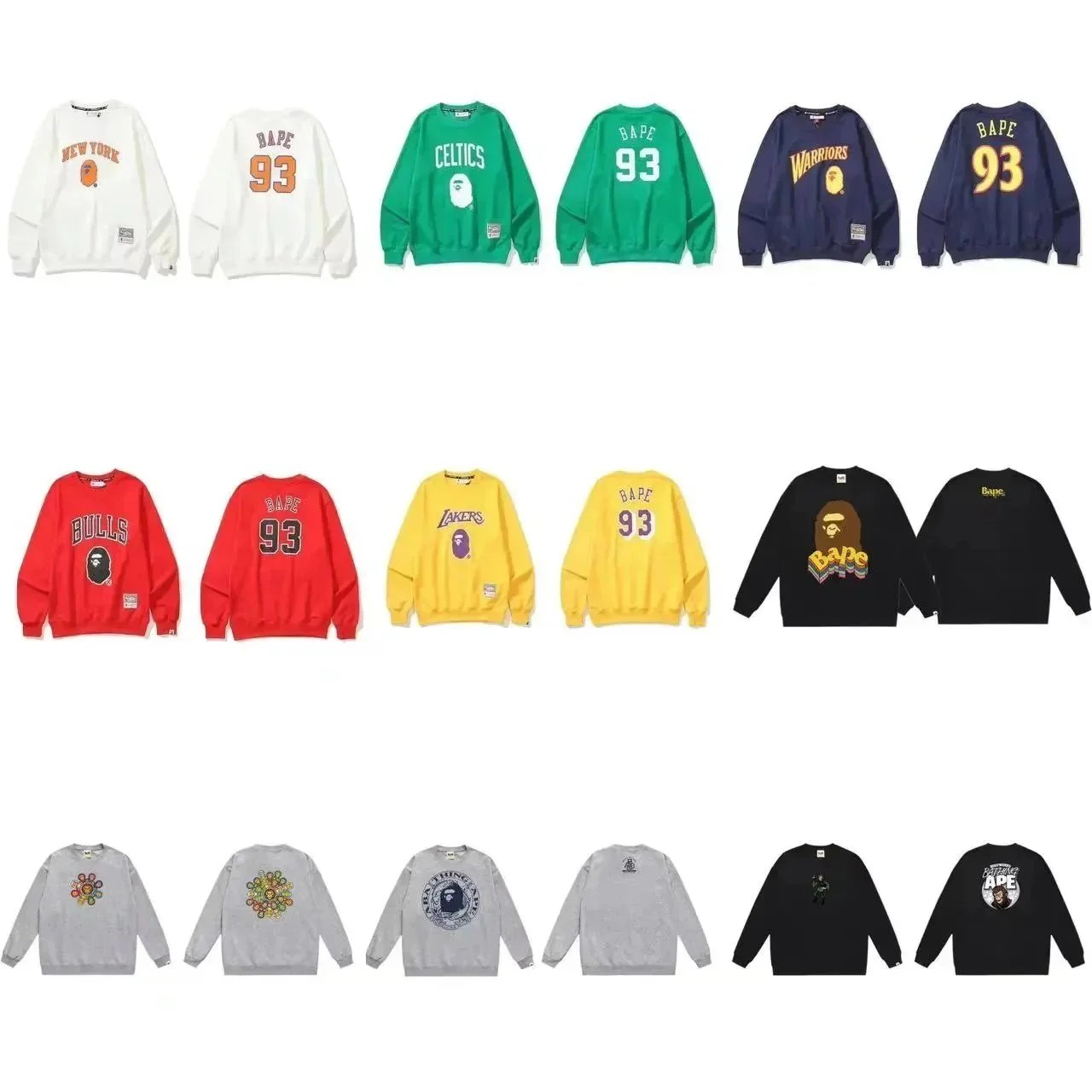 BAPE NBA Collaboration Sweatshirts Collection