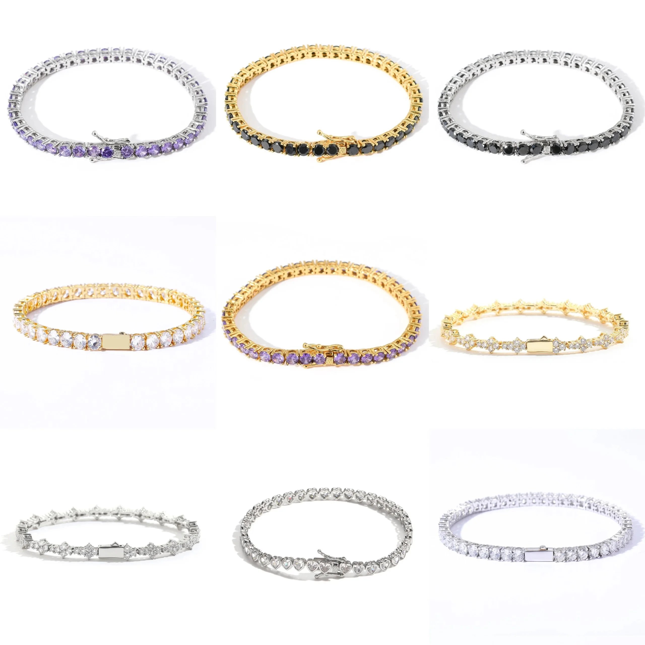Elegant Diamond Bracelets for Women - Gold and Silver Toned Jewelry