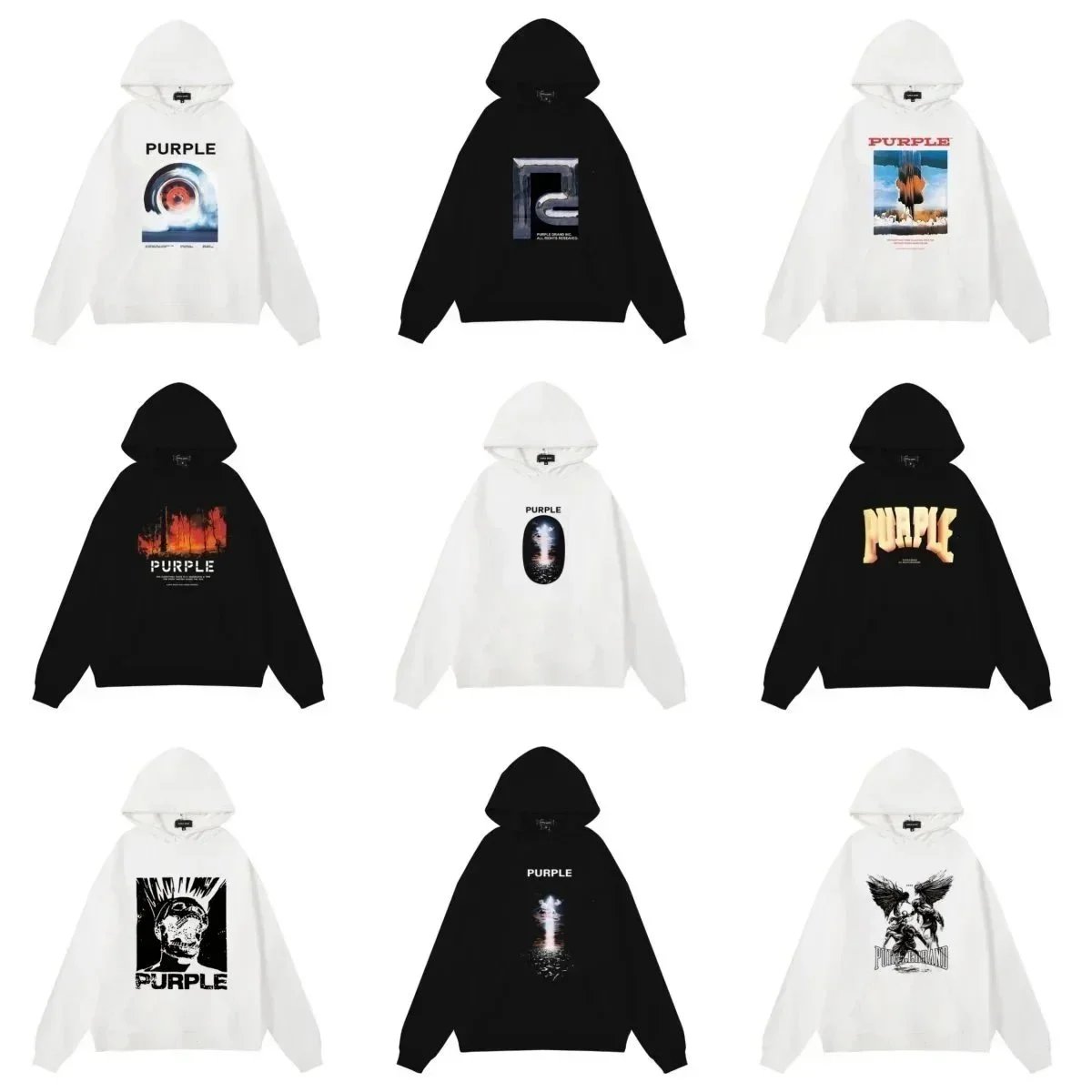Purple Brand Hoodies Sweatshirts for Men Women Fashion Streetwear