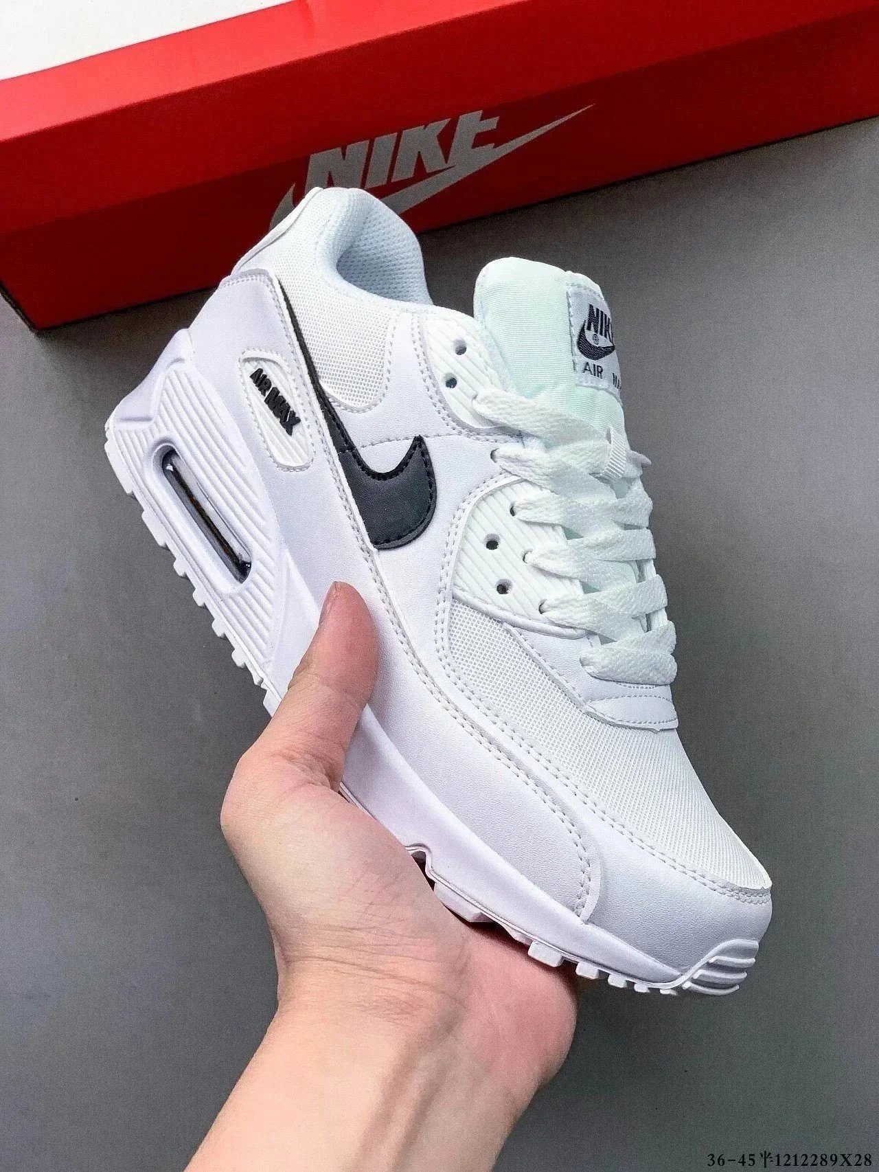 Nike Air Max 90 White Black Sneakers Men Women Running Shoes