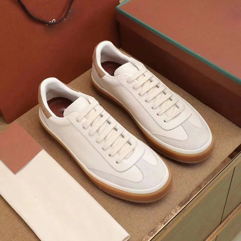 White Leather Sneakers for Men Women Casual Shoes