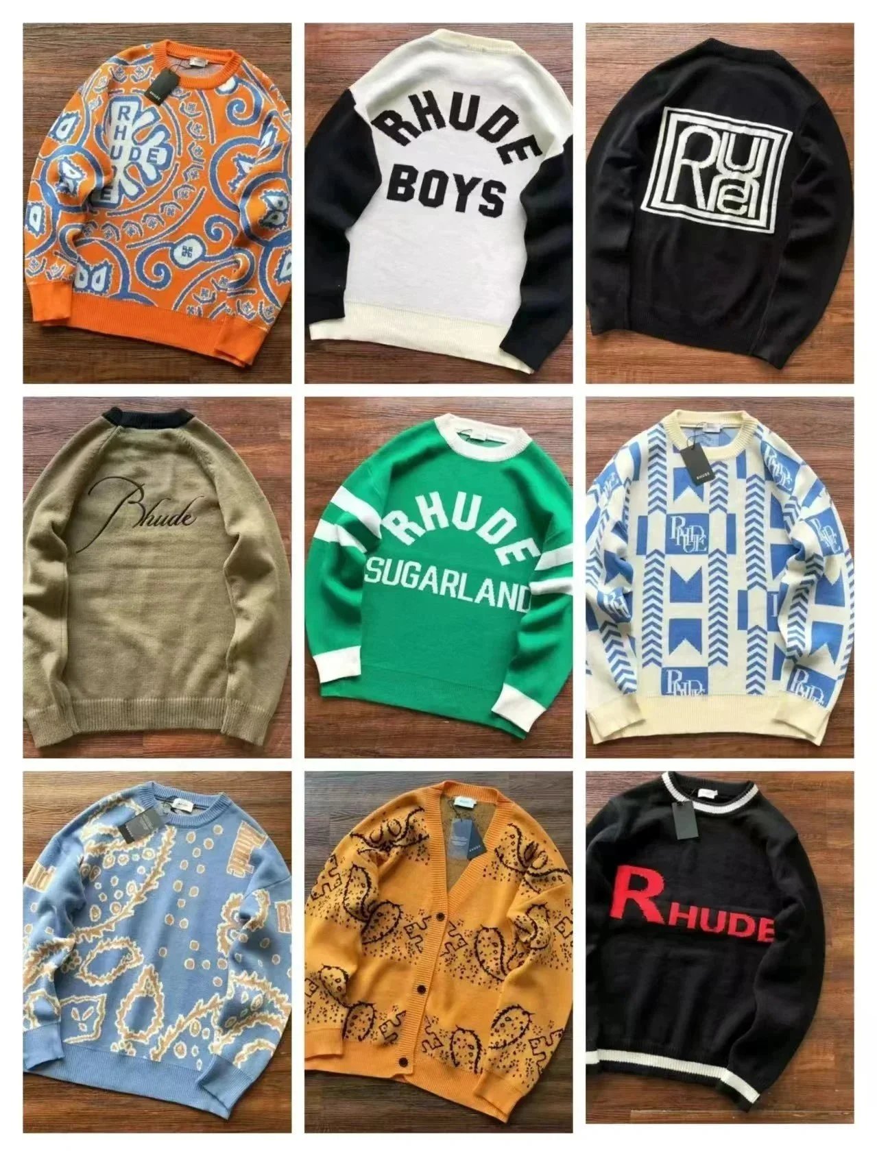 RHUDE Sweaters Collection Men's Fashion Knitwear