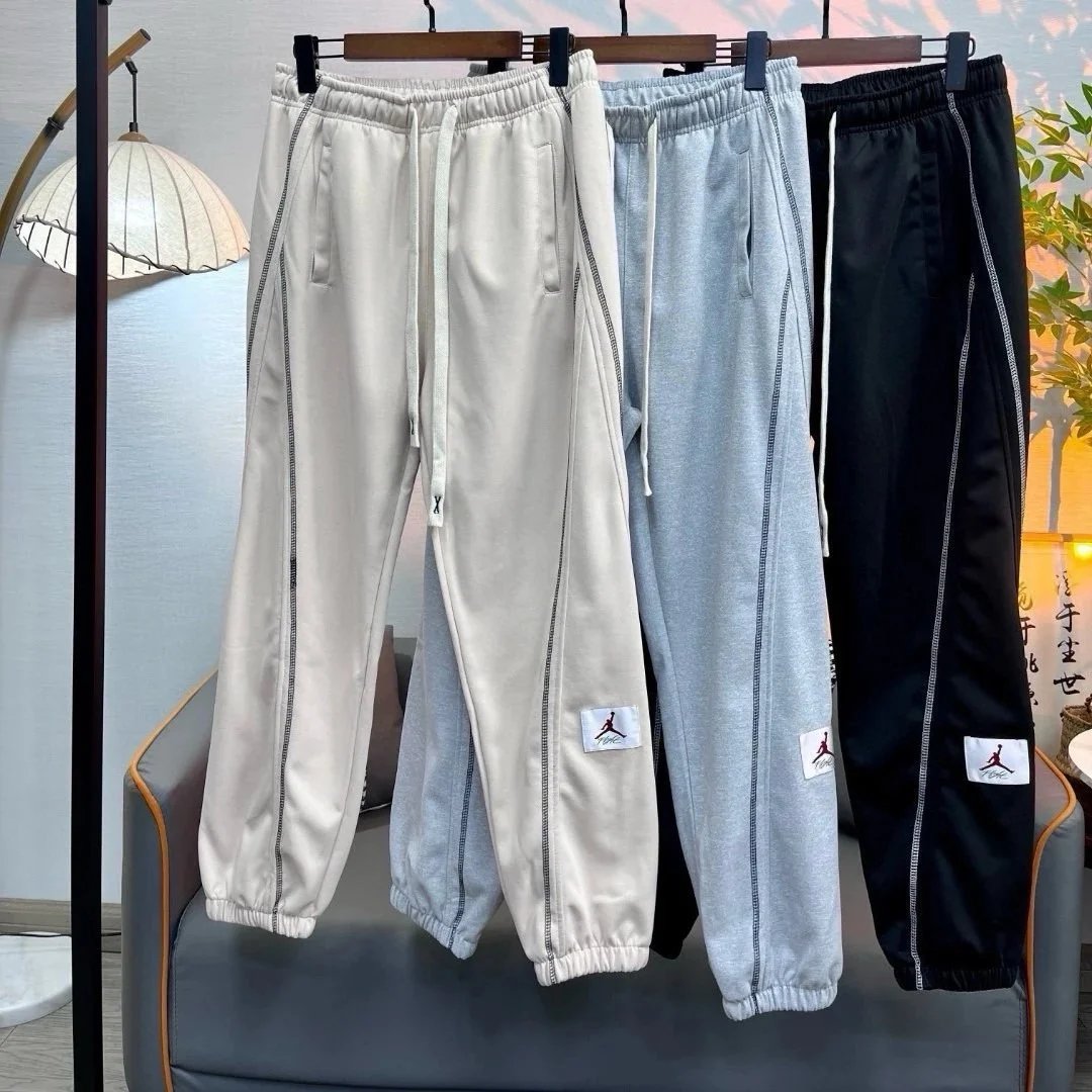 Jordan Men's Track Pants Casual Sweatpants with Logo Patch