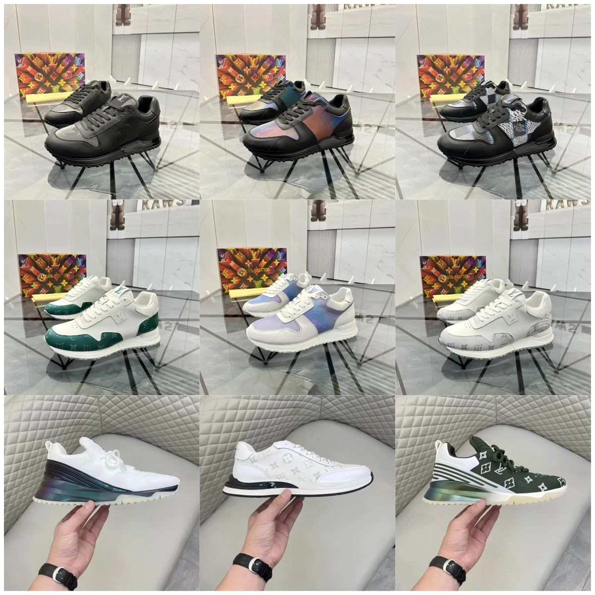Louis Vuitton Running Sneakers Men Women Fashion Sport Shoes