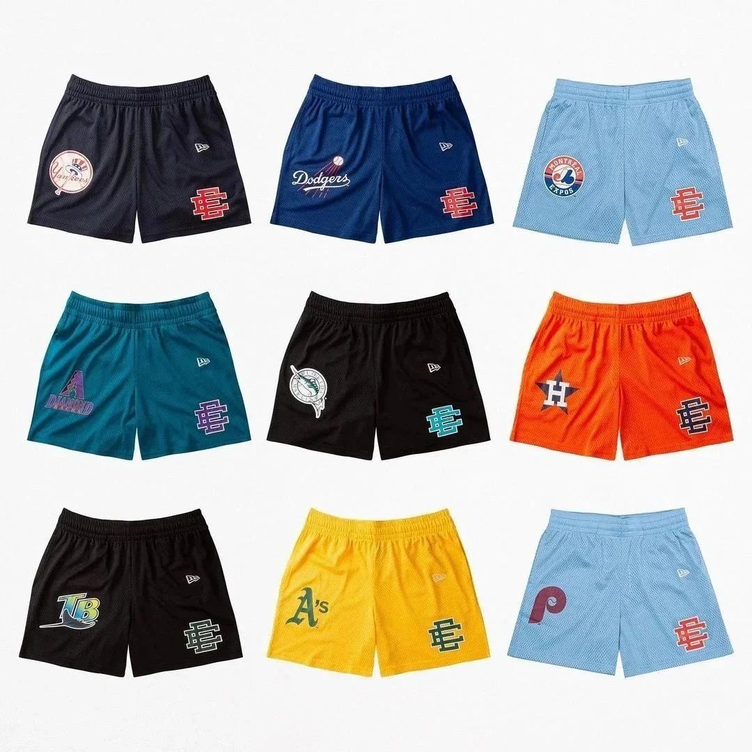 MLB Team Logo Mesh Shorts for Men and Women