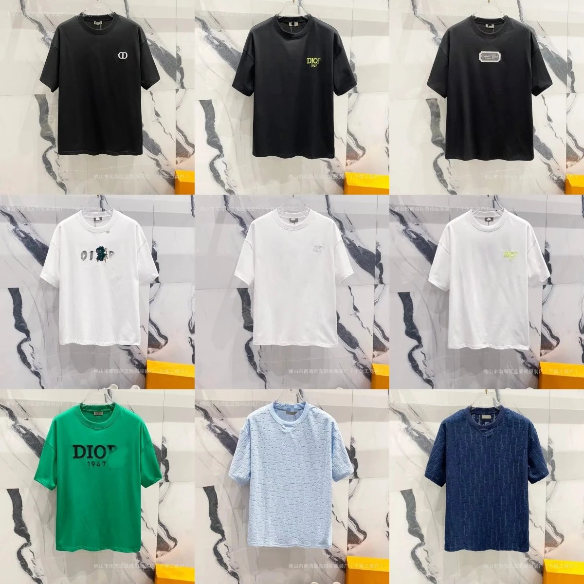 Dior Logo Print T-Shirt Men's Casual Fashion Top