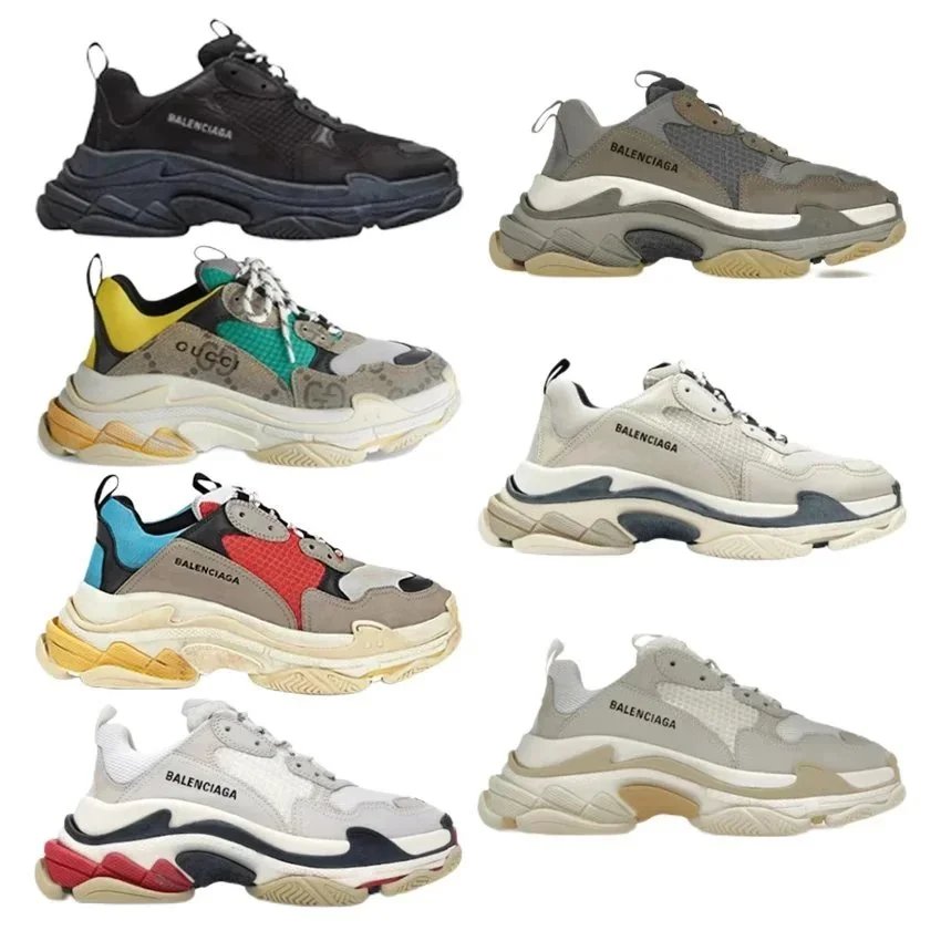 Balenciaga Triple S Sneakers Men Women Fashion Chunky Trainers