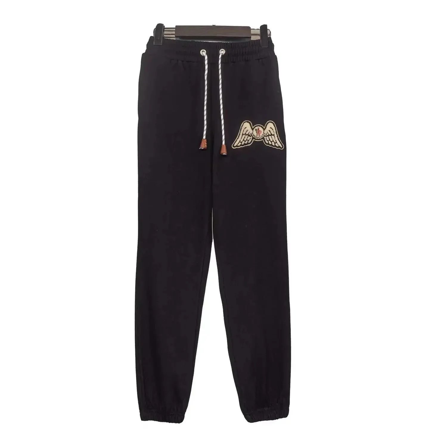 McQ Black Wings Logo Embroidered Sweatpants