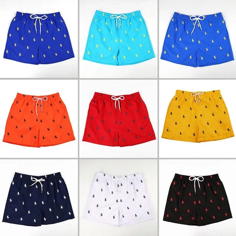 Men's Colorful Pony Logo Swim Shorts