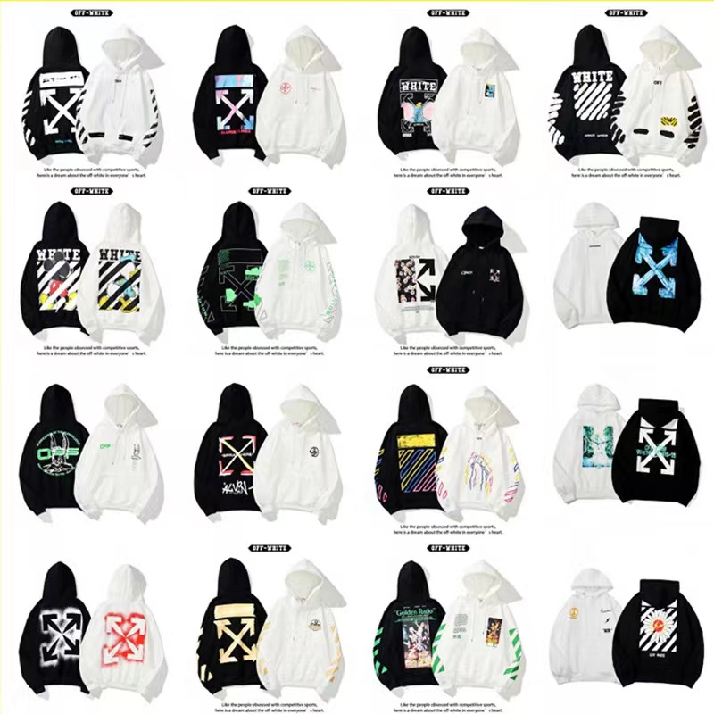 OFF-WHITE Hoodie Sweatshirts Men Women Streetwear Fashion
