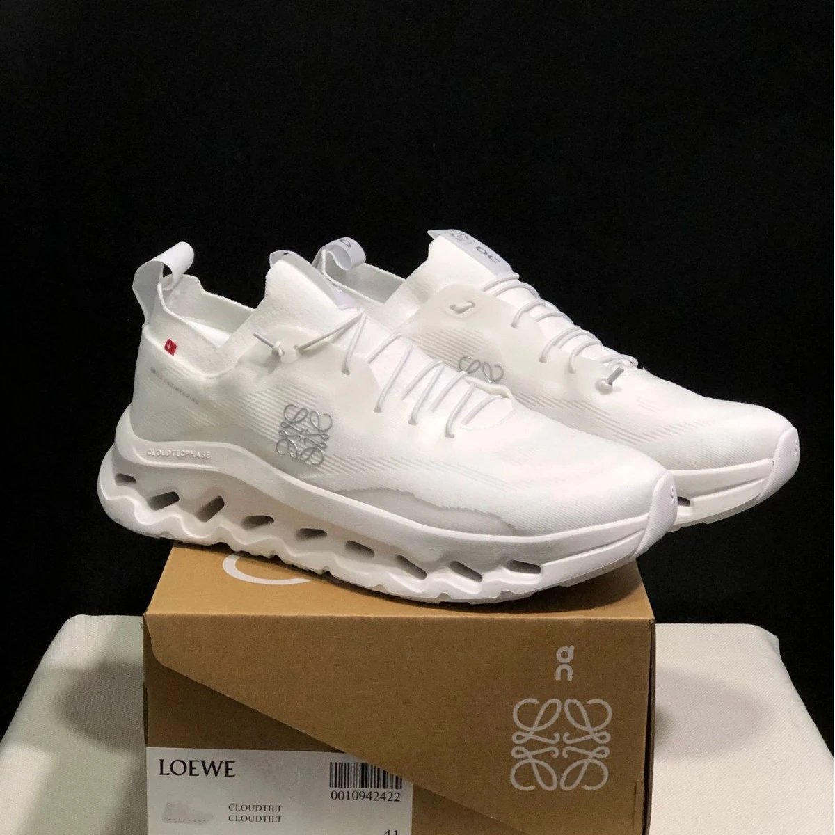 LOEWE CloudTilt White Sneakers Men Women Fashion Sport Shoes