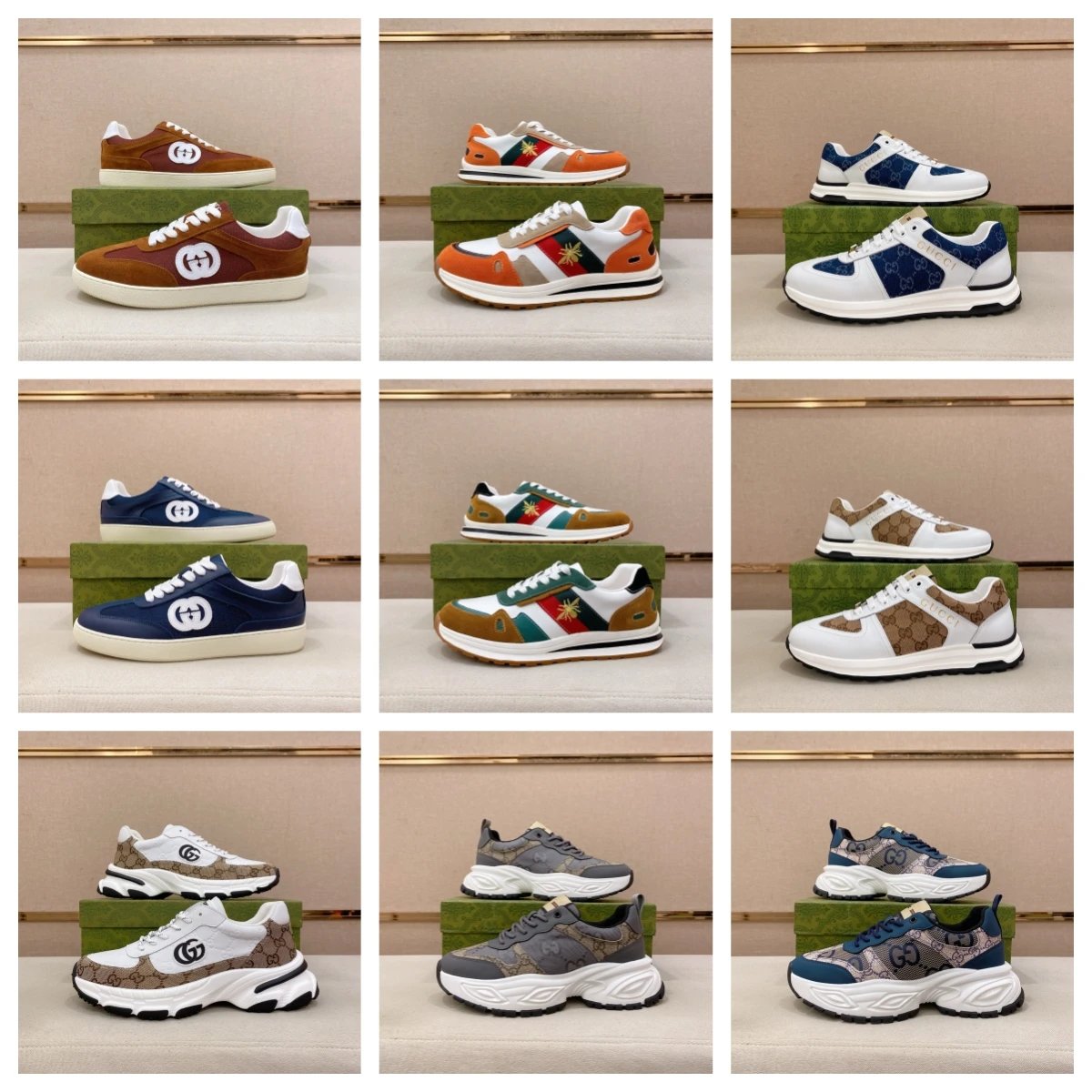 Gucci Sneakers Collection Men's Fashion Sport Shoes
