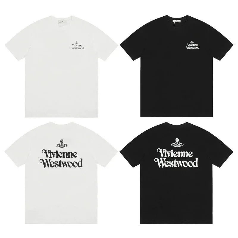 Vivienne Westwood Logo T-Shirt Black White Classic Design
