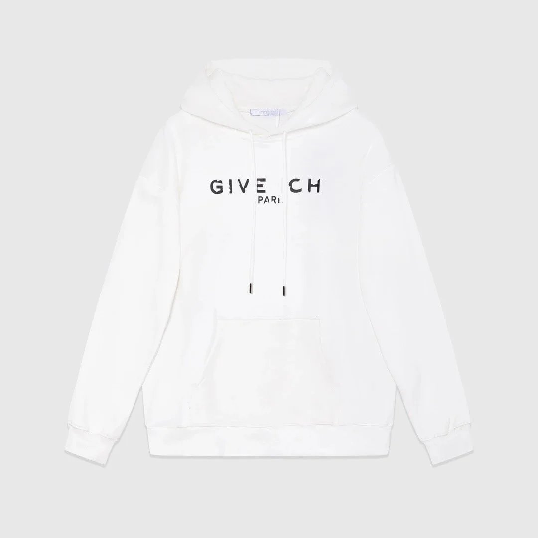 White Give Ch Paris Hoodie Sweatshirt