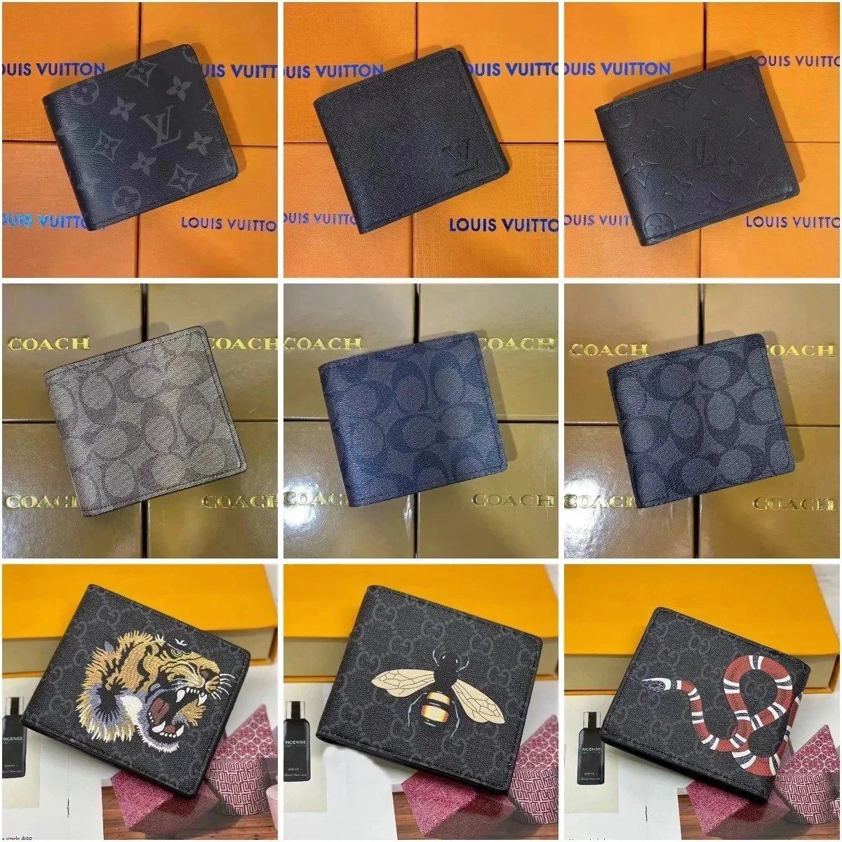 Luxury Men's Wallets from Louis Vuitton, Coach and Gucci