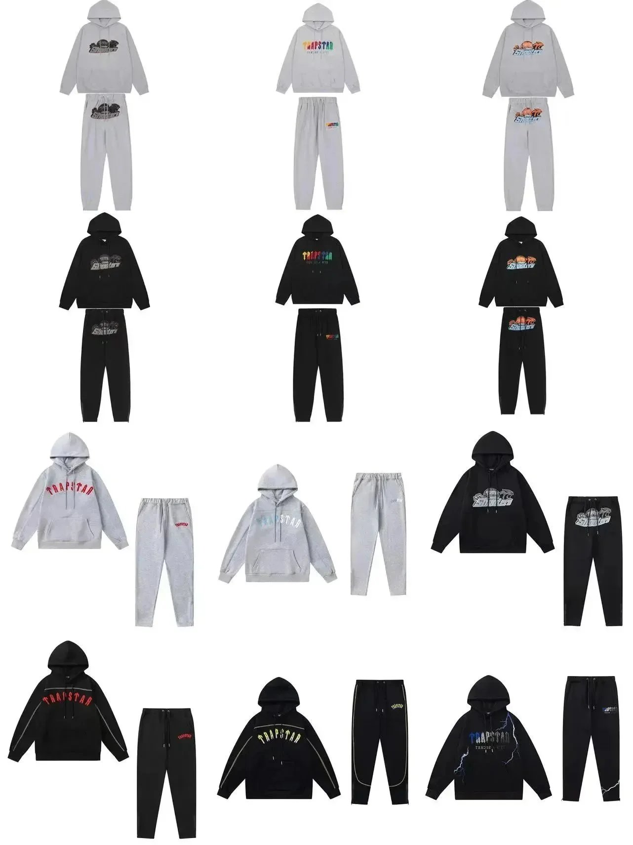 TRAPSTAR Hoodie and Sweatpants Set for Men and Women