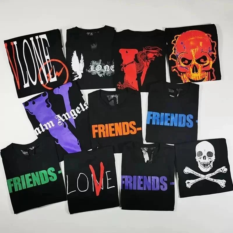 Vlone T-Shirts Collection - Friends Love Skull Designs