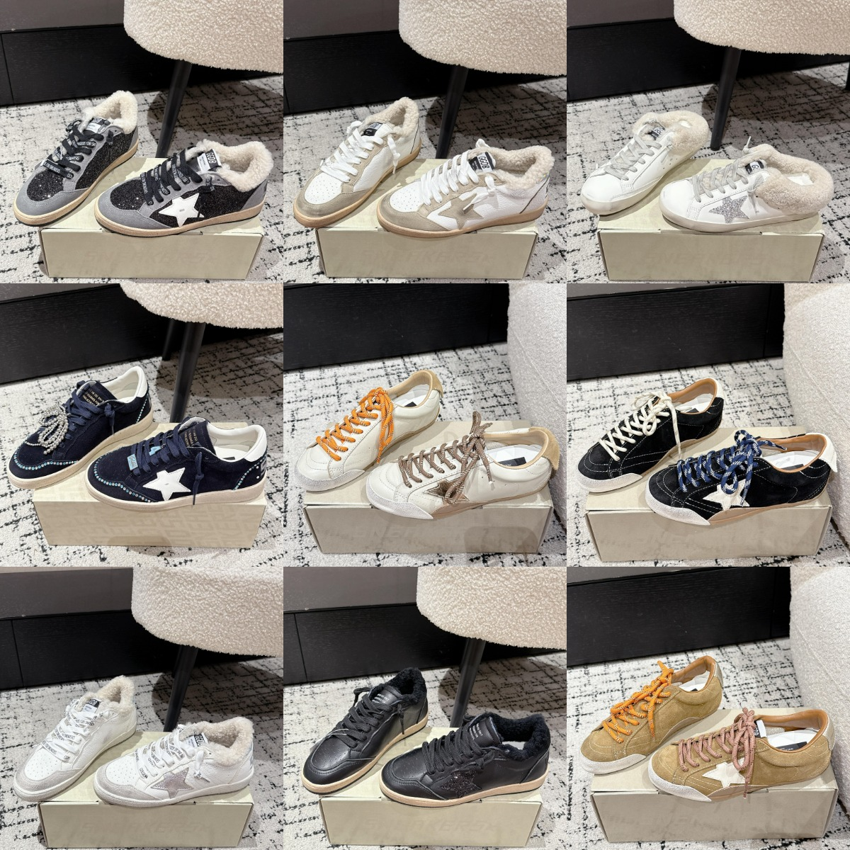 Golden Goose Sneakers Women Fashion Star Logo Leather Shoes