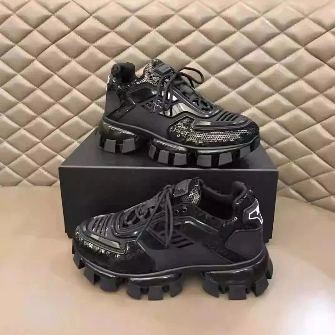 Balenciaga Triple S Black Sneakers with Sequin Details