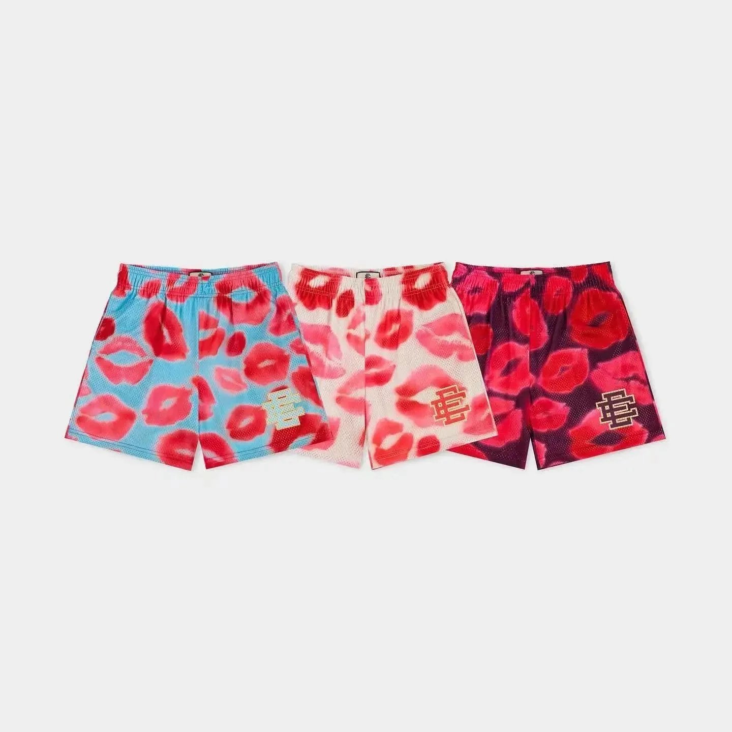 Champion Lip Print Mesh Shorts for Women