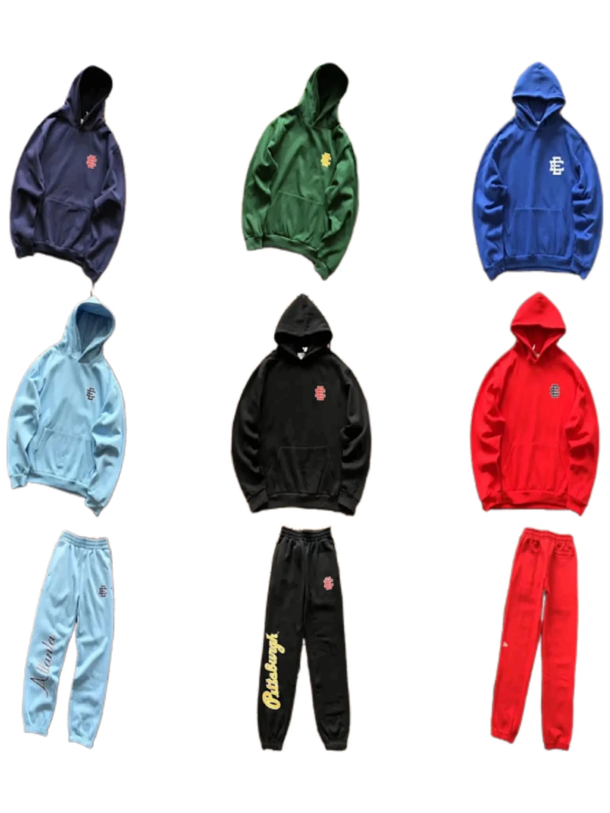 Hoodie and Sweatpants Set for Men Women Casual Wear