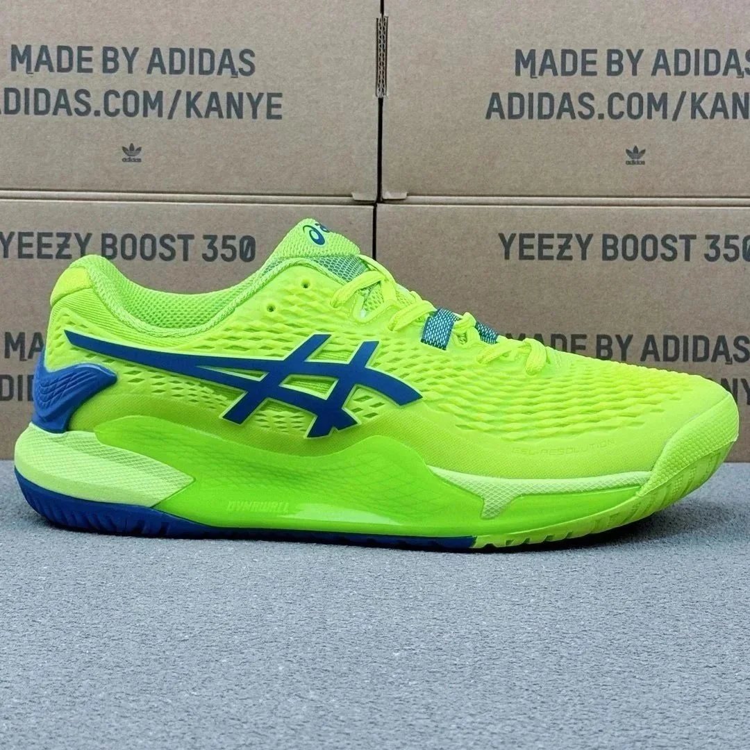 ASICS Gel-Blade 7 Men's Tennis Shoes Neon Green Blue