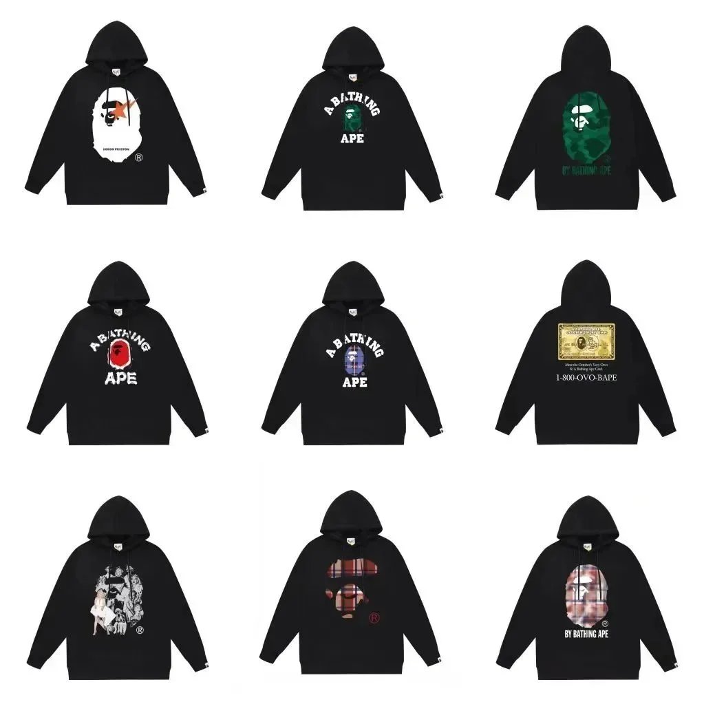 A Bathing Ape Hoodies Sweatshirts Men's Streetwear Fashion