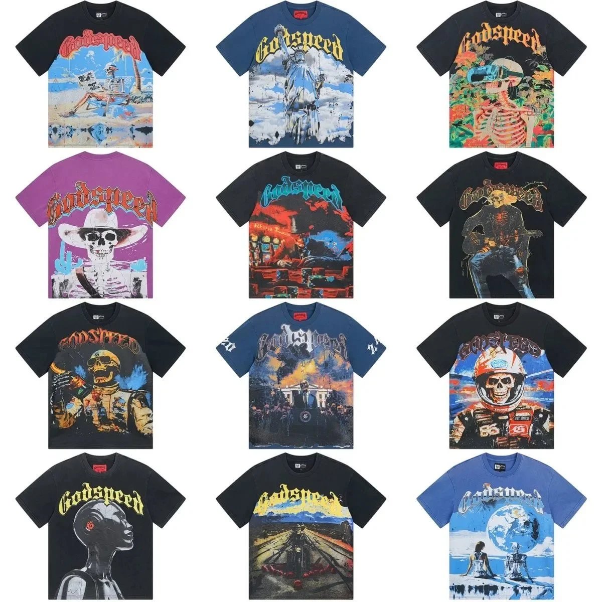 Godspeed T-Shirts Collection - Unique Graphic Tees for Men
