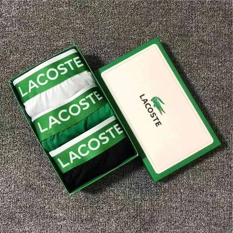 Lacoste Men's Boxer Briefs 3-Pack Gift Set