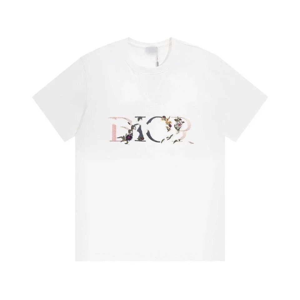 Dior Embroidered Logo T-Shirt White