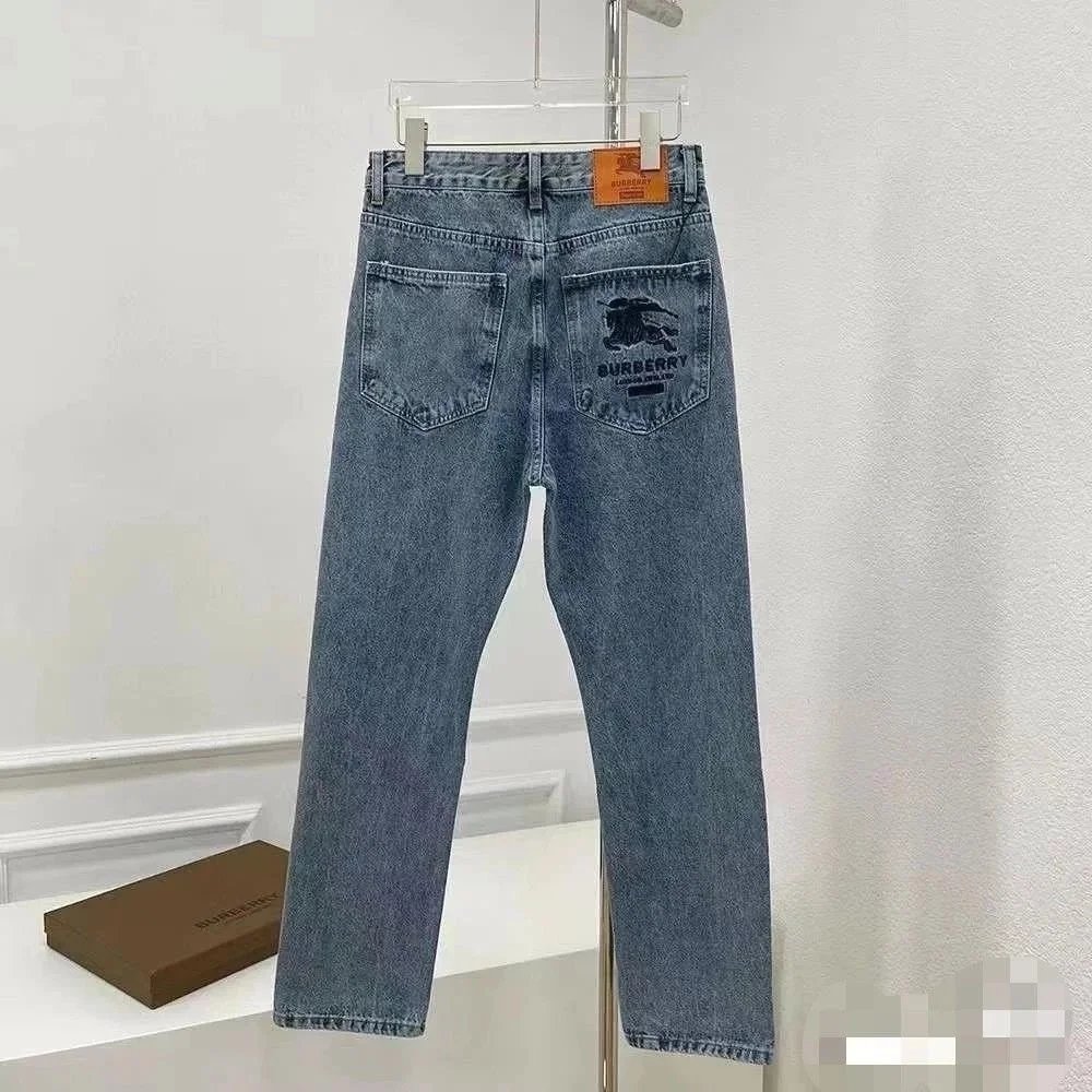 Burberry Denim Jeans with Logo Patch