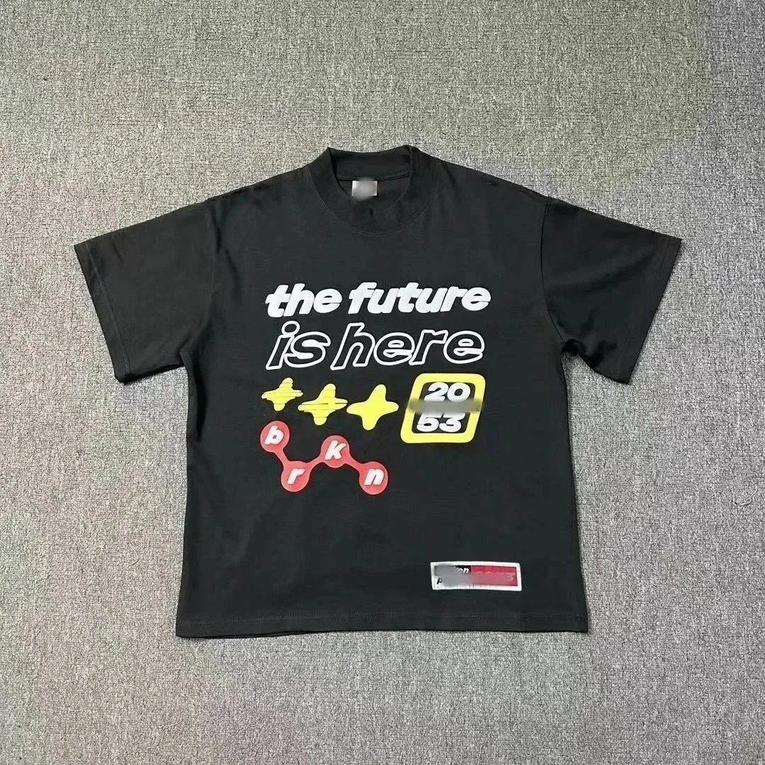 The Future is Here T-Shirt 2053 Design Black Graphic Tee