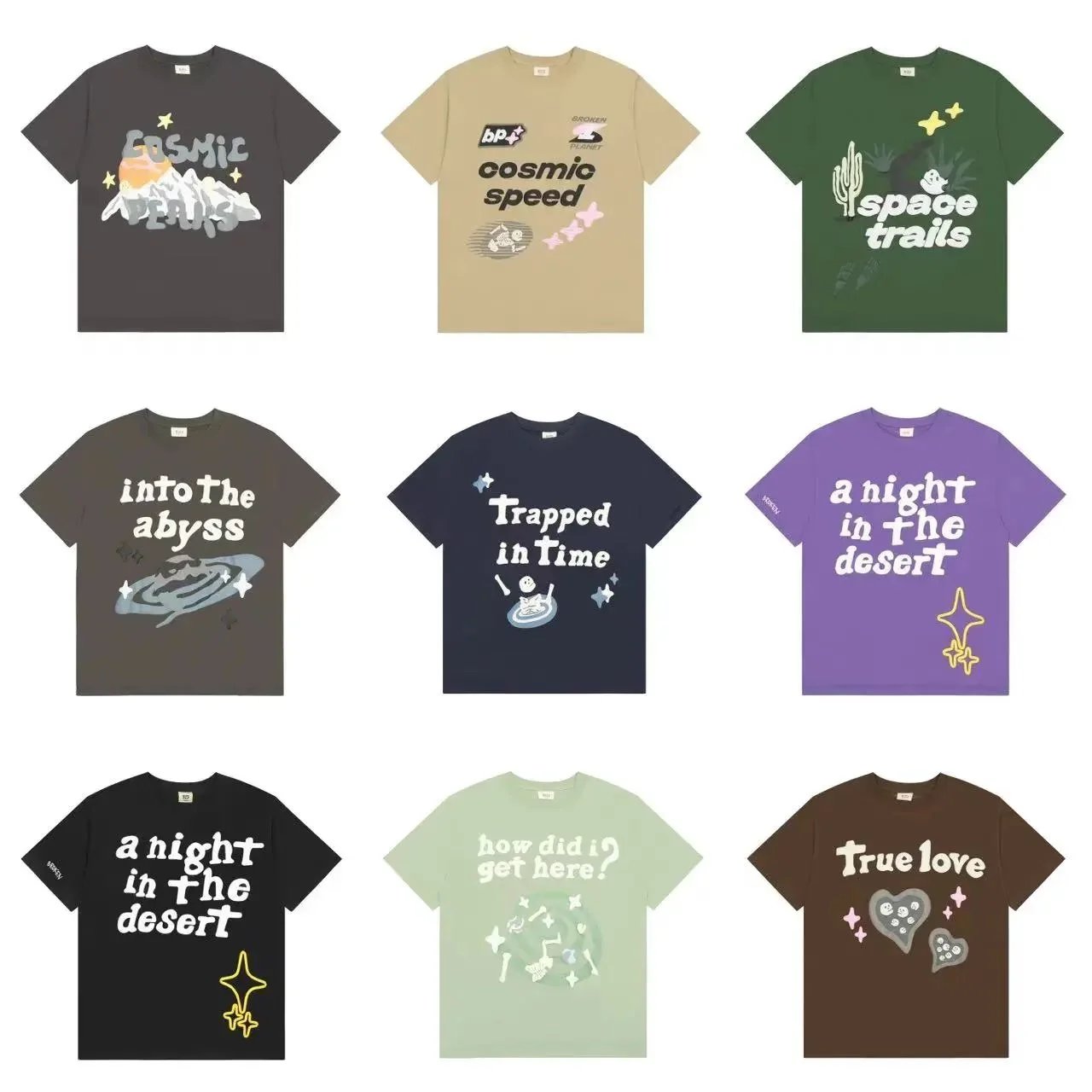 Cosmic Themed T-Shirts Collection | Space and Desert Designs