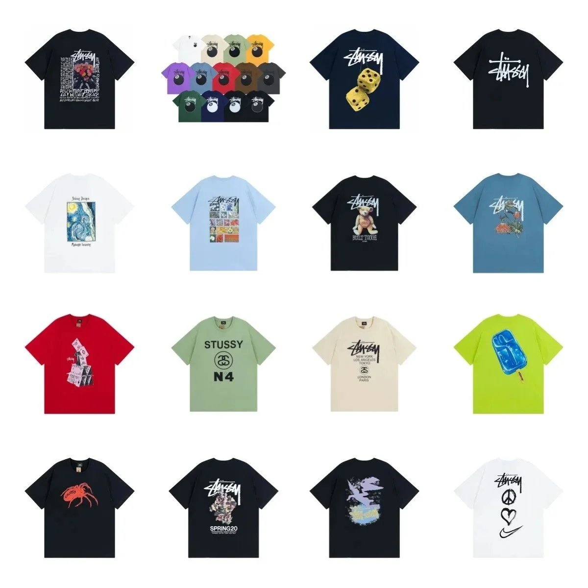 Stussy T-Shirts Collection - Streetwear Fashion
