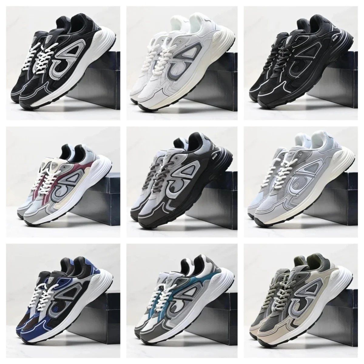 BIOA Retro Running Shoes Men Women Fashion Sneakers Lightweight Athletic Trainers
