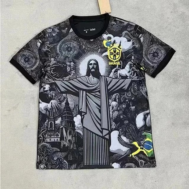 Brazil Christ the Redeemer Design T-Shirt Men's Graphic Tee