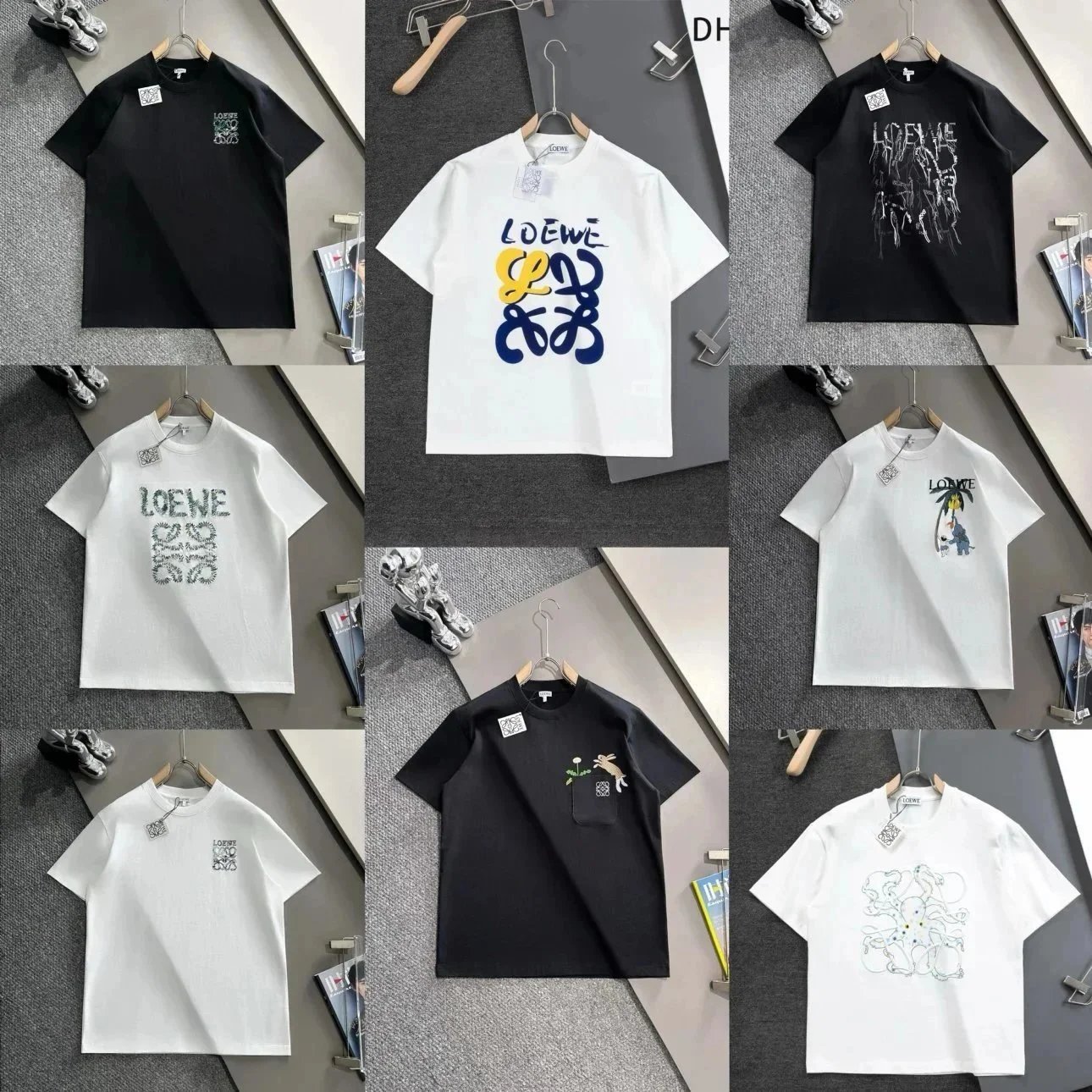 LOEWE Graphic Print T-Shirt Men's Fashion Casual Wear