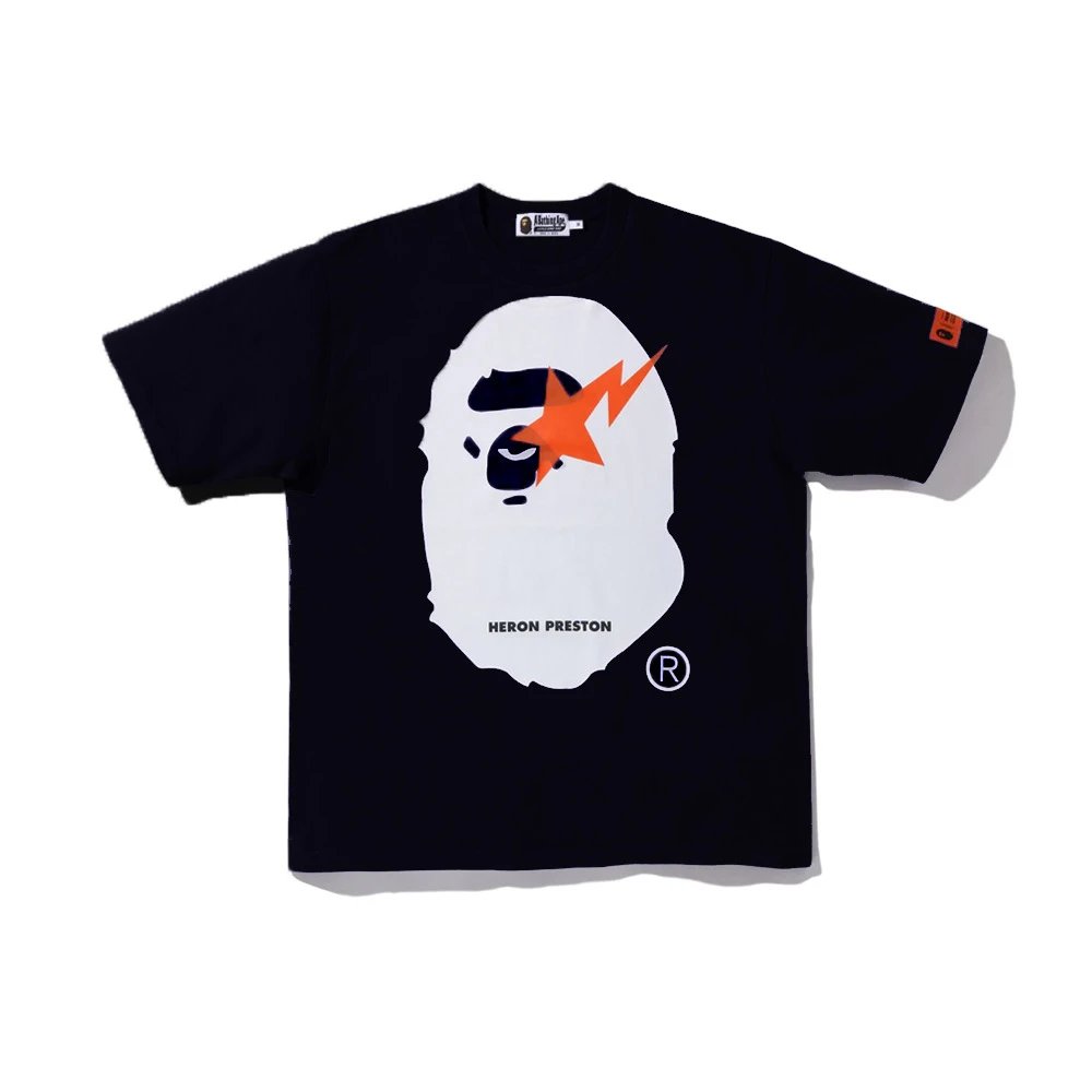 A Bathing Ape x Heron Preston Collaboration T-Shirt Black