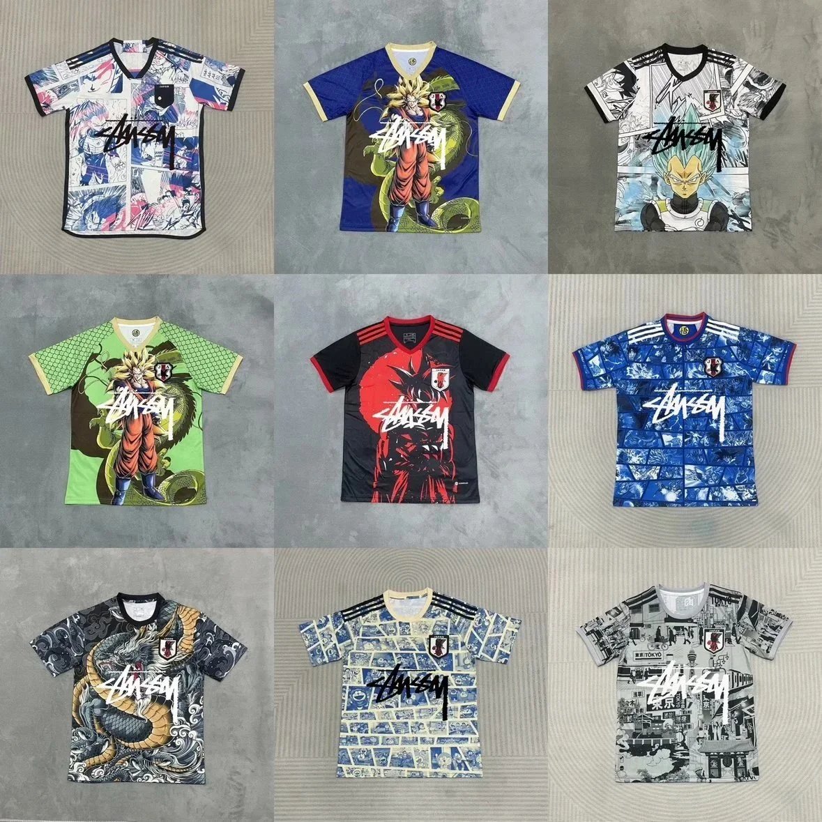 Dragon Ball Anime Soccer Jersey T-Shirt Collection