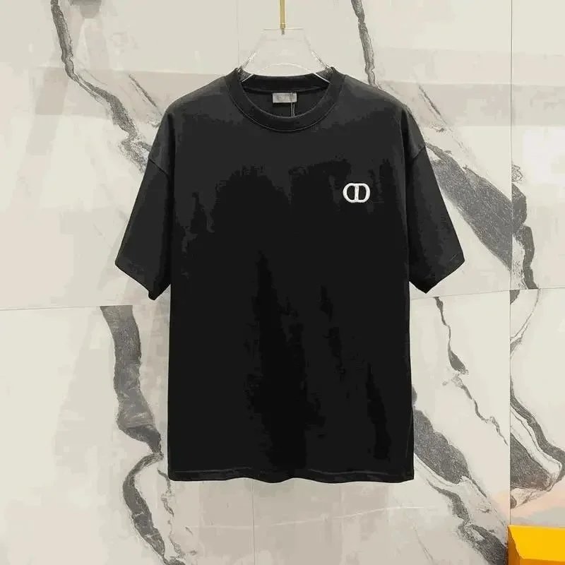 Dior Black Logo T-Shirt Men's Fashion Casual Wear