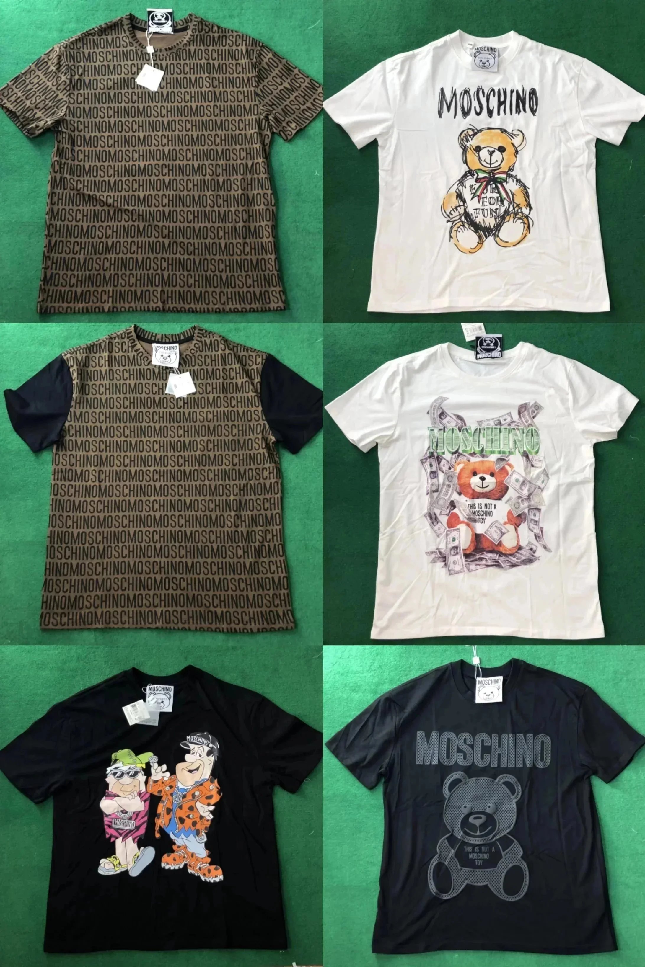 Moschino T-Shirts with Bear and Logo Prints