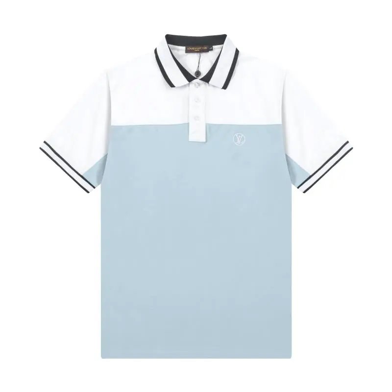 Louis Vuitton Color Block Polo Shirt Men's Fashion